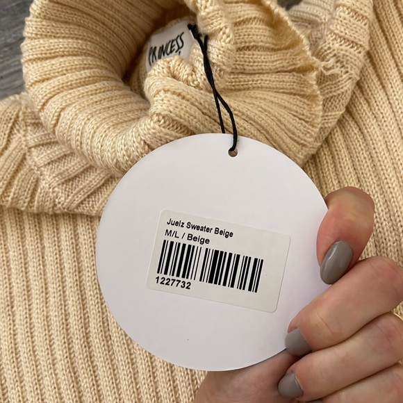NWT Princess Polly Juelz Sweater Beige size M/L - Picture 6 of 10